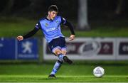 6 May 2022; Colm Whelan of UCD scores his side's second goal, from a penalty, during the SSE Airtricity League Premier Division match between UCD and Dundalk at UCD Bowl in Belfield, Dublin. Photo by Ben McShane/Sportsfile