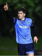 6 May 2022; Colm Whelan of UCD celebrates after scoring his side's second goal during the SSE Airtricity League Premier Division match between UCD and Dundalk at UCD Bowl in Belfield, Dublin. Photo by Ben McShane/Sportsfile