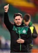 6 May 2022; Shamrock Rovers manager Stephen Bradley after his side's victory in the SSE Airtricity League Premier Division match between Shamrock Rovers and Finn Harps at Tallaght Stadium in Dublin. Photo by Seb Daly/Sportsfile