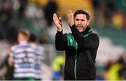 6 May 2022; Shamrock Rovers manager Stephen Bradley after his side's victory in the SSE Airtricity League Premier Division match between Shamrock Rovers and Finn Harps at Tallaght Stadium in Dublin. Photo by Seb Daly/Sportsfile