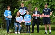 9 May 2022; Leinster Rugby have this morning announced Cardiac Risk in the Young (CRY Ireland) as its next charity affiliate for the 2021/22 season. CRY Ireland was nominated by one of Leinster Rugby’s premium partners, BearingPoint. CRY Ireland will work with the club over the month of May with the aim of raising awareness of the risk of sudden cardiac death, and the importance of basic resuscitation skills such as CPR in the community. Leinster Rugby will highlight that great work across its digital and social platforms for the month of May. For further information please check out www.cry.ie or www.leinsterrugby.ie. In attendance at the announcement are, from left, consultant cardiologist Dr Deirdre Ward, Leinster players Ciara Faulkner and Ross Molony, Oliver Nursey, age 8, Bearing Point Ireland head of finance Ian Kilty, and Leinster player Robbie Henshaw, at Leinster HQ in Dublin. Photo by Seb Daly/Sportsfile