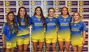 6 May 2022; The 2022 Teams of the Lidl Ladies National Football League awards were presented at Croke Park on Friday, May 6. The best players from the four divisions in the Lidl National Football Leagues were selected by the LGFA’s All Star committee. Armagh players, from left, Grace Ferguson, Anna Carr, Aimee Mackin, Catherine Marley, Bláithín Mackin ad Lauren McConville. Photo by Ramsey Cardy/Sportsfile