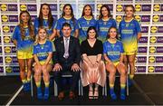 6 May 2022; The 2022 Teams of the Lidl Ladies National Football League awards were presented at Croke Park on Friday, May 6. The best players from the four divisions in the Lidl National Football Leagues were selected by the LGFA’s All Star committee. Division 2 team, back row, from left, Grace Ferguson, Anna Carr of Armagh, Aimee Mackin of Armagh, Bláithín Mackin of Armagh, Mo Nerney of Laois, Catherine Marley of Armagh. Front row, from left, Lauren McConville of Armagh, Mícheál Naughton, President, Ladies Gaelic Football Association, Aoife Clarke, Communications and CSR Director, Lidl Ireland, and Rosemary Courtney of Monaghan. Photo by Ramsey Cardy/Sportsfile