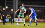 6 May 2022; Barry Cotter of Shamrock Rovers in action against Regan Donelon of Finn Harps during the SSE Airtricity League Premier Division match between Shamrock Rovers and Finn Harps at Tallaght Stadium in Dublin. Photo by Seb Daly/Sportsfile