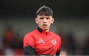 6 May 2022; Liam Mullan of Derry City during the SSE Airtricity League Premier Division match between Derry City and Bohemians at The Ryan McBride Brandywell Stadium in Derry. Photo by Stephen McCarthy/Sportsfile