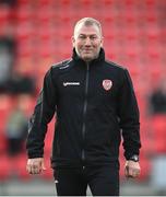 6 May 2022; Derry City assistant manager Alan Reynolds before the SSE Airtricity League Premier Division match between Derry City and Bohemians at The Ryan McBride Brandywell Stadium in Derry. Photo by Stephen McCarthy/Sportsfile