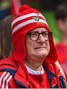 7 May 2022; A Munster supporter during the Heineken Champions Cup Quarter-Final match between Munster and Toulouse at Aviva Stadium in Dublin. Photo by Ramsey Cardy/Sportsfile