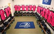 7 May 2022; A general view inside the Leinster dressing room before the Heineken Champions Cup Quarter-Final match between Leicester Tigers and Leinster at Mattoli Woods Welford Road Stadium in Leicester, England. Photo by Harry Murphy/Sportsfile