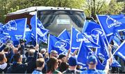 7 May 2022; The Leinster team bus arrives before  Heineken Champions Cup Quarter-Final match between Leicester Tigers and Leinster at Mattoli Woods Welford Road Stadium in Leicester, England. Photo by Harry Murphy/Sportsfile