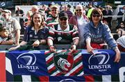 7 May 2022; Leinster and Leicester Tigers supporters before the Heineken Champions Cup Quarter-Final match between Leicester Tigers and Leinster at Mattoli Woods Welford Road Stadium in Leicester, England. Photo by Harry Murphy/Sportsfile