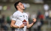 7 May 2022; Ryan Burke of Kildare celebrates at the final whistle after his side's victory in the EirGrid GAA Football All-Ireland U20 Championship Semi-Final match between Sligo and Kildare at Kingspan Breffni in Cavan. Photo by Seb Daly/Sportsfile