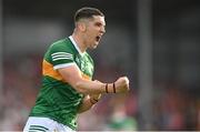 7 May 2022; Tony Brosnan of Kerry celebrates scoring a point during the Munster GAA Football Senior Championship Semi-Final match between Cork and Kerry at Páirc Ui Rinn in Cork. Photo by Stephen McCarthy/Sportsfile