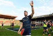 7 May 2022; Jack Conan of Leinster after his side's victory in the Heineken Champions Cup Quarter-Final match between Leicester Tigers and Leinster at Mattoli Woods Welford Road Stadium in Leicester, England. Photo by Harry Murphy/Sportsfile