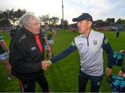 7 May 2022; Kerry manager Jack O'Connor and Dr. Con Murphy of Cork after the Munster GAA Football Senior Championship Semi-Final match between Cork and Kerry at Páirc Ui Rinn in Cork. Photo by Stephen McCarthy/Sportsfile