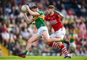 7 May 2022; Diarmuid O’Connor of Kerry in action against Ian Maguire of Cork during the Munster GAA Football Senior Championship Semi-Final match between Cork and Kerry at Páirc Ui Rinn in Cork. Photo by Stephen McCarthy/Sportsfile