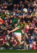 7 May 2022; Seán O’Shea of Kerry kicks a free during the Munster GAA Football Senior Championship Semi-Final match between Cork and Kerry at Páirc Ui Rinn in Cork. Photo by Stephen McCarthy/Sportsfile