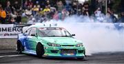 7 May 2022; James Deane of Ireland in his Nissan Silvia during the round 1 of the Drift Masters European Championship at Mondello Park in Naas, Kildare. Photo by Ben McShane/Sportsfile