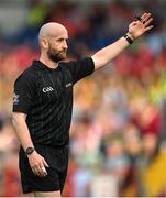 7 May 2022; Referee Brendan Cawley during the Munster GAA Football Senior Championship Semi-Final match between Cork and Kerry at Páirc Ui Rinn in Cork. Photo by Stephen McCarthy/Sportsfile