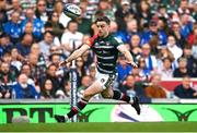 7 May 2022; George Ford of Leicester Tigers during the Heineken Champions Cup Quarter-Final match between Leicester Tigers and Leinster at Mattoli Woods Welford Road Stadium in Leicester, England. Photo by Harry Murphy/Sportsfile