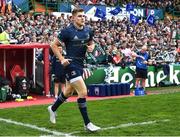 7 May 2022; Garry Ringrose of Leinster runs out before the Heineken Champions Cup Quarter-Final match between Leicester Tigers and Leinster at Mattoli Woods Welford Road Stadium in Leicester, England. Photo by Harry Murphy/Sportsfile