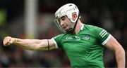 8 May 2022; Aaron Gillane of Limerick celebrates his eight minute goal during the Munster GAA Hurling Senior Championship Round 3 match between Limerick and Tipperary at TUS Gaelic Grounds in Limerick. Photo by Ray McManus/Sportsfile
