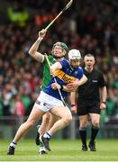 8 May 2022; Michael Breen of Tipperary in action against William O'Donoghue of Limerick during the Munster GAA Hurling Senior Championship Round 3 match between Limerick and Tipperary at TUS Gaelic Grounds in Limerick. Photo by Stephen McCarthy/Sportsfile