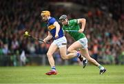 8 May 2022; Mark Kehoe of Tipperary in action against Diarmaid Byrnes of Limerick during the Munster GAA Hurling Senior Championship Round 3 match between Limerick and Tipperary at TUS Gaelic Grounds in Limerick. Photo by Stephen McCarthy/Sportsfile