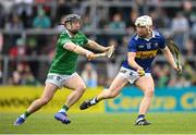 8 May 2022; Paul Flynn of Tipperary in action against Graeme Mulcahy of Limerick during the Munster GAA Hurling Senior Championship Round 3 match between Limerick and Tipperary at TUS Gaelic Grounds in Limerick. Photo by Stephen McCarthy/Sportsfile