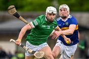 8 May 2022; Aaron Gillane of Limerick is tackled by Seamus Kennedy of Tipperary during the Munster GAA Hurling Senior Championship Round 3 match between Limerick and Tipperary at TUS Gaelic Grounds in Limerick. Photo by Ray McManus/Sportsfile