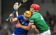 8 May 2022; Mark Kehoe of Tipperary is tackled by Barry Nash of Limerick during the Munster GAA Hurling Senior Championship Round 3 match between Limerick and Tipperary at TUS Gaelic Grounds in Limerick. Photo by Ray McManus/Sportsfile