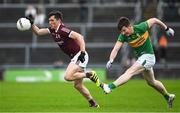 8 May 2022; Finnian Ó Laoí of Galway gets away from Shane Quinn of Leitrim during the Connacht GAA Football Senior Championship Semi-Final match between Galway and Leitrim at Pearse Stadium in Galway. Photo by Brendan Moran/Sportsfile