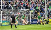 8 May 2022; Referee Liam Gordon looks on as Limerick goalkeeper Nickie Quaid and his team-mates defend a late Limerick free during the Munster GAA Hurling Senior Championship Round 3 match between Limerick and Tipperary at TUS Gaelic Grounds in Limerick. Photo by Ray McManus/Sportsfile