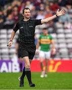 8 May 2022; Referee Paul Faloon during the Connacht GAA Football Senior Championship Semi-Final match between Galway and Leitrim at Pearse Stadium in Galway. Photo by Brendan Moran/Sportsfile