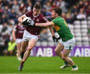 8 May 2022; Matthew Tierney of Galway is tackled by Shane Quinn of Leitrim during the Connacht GAA Football Senior Championship Semi-Final match between Galway and Leitrim at Pearse Stadium in Galway. Photo by Brendan Moran/Sportsfile