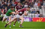 8 May 2022; Matthew Tierney of Galway is tackled by Shane Quinn of Leitrim during the Connacht GAA Football Senior Championship Semi-Final match between Galway and Leitrim at Pearse Stadium in Galway. Photo by Brendan Moran/Sportsfile