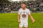 7 May 2022; Aaron Browne of Kildare celebrates after his side's victory in the EirGrid GAA Football All-Ireland U20 Championship Semi-Final match between Sligo and Kildare at Kingspan Breffni in Cavan. Photo by Seb Daly/Sportsfile