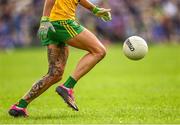 8 May 2022; A general view of the tattoo on the leg of Tanya Kennedy of Donegal during the Ulster Ladies Football Senior Championship Semi-Final match between Cavan and Donegal at St Tiernach's Park in Clones, Monaghan. Photo by Piaras Ó Mídheach/Sportsfile