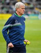 8 May 2022; Limerick manager John Kiely before the Munster GAA Hurling Senior Championship Round 3 match between Limerick and Tipperary at TUS Gaelic Grounds in Limerick. Photo by Ray McManus/Sportsfile