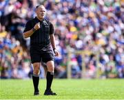 8 May 2022; Referee Conor Lane during the Ulster GAA Football Senior Championship Semi-Final match between Cavan and Donegal at St Tiernach's Park in Clones, Monaghan. Photo by Piaras Ó Mídheach/Sportsfile