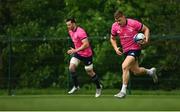 9 May 2022; Garry Ringrose, right, and James Ryan during a Leinster rugby squad training session at UCD in Dublin. Photo by Harry Murphy/Sportsfile