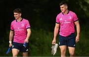 9 May 2022; Dan Sheehan, right, and Cormac Foley  during a Leinster rugby squad training session at UCD in Dublin. Photo by Harry Murphy/Sportsfile
