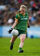 7 May 2022; Stacey Grimes of Meath takes a free during the TG4 Leinster Senior Ladies Football Championship Round 2 match between Dublin and Meath at Parnell Park in Dublin. Photo by Sam Barnes/Sportsfile