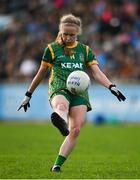 7 May 2022; Stacey Grimes of Meath takes a free during the TG4 Leinster Senior Ladies Football Championship Round 2 match between Dublin and Meath at Parnell Park in Dublin. Photo by Sam Barnes/Sportsfile