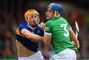 8 May 2022; Mike Casey of Limerick and Mark Kehoe of Tipperary during the Munster GAA Hurling Senior Championship Round 3 match between Limerick and Tipperary at TUS Gaelic Grounds in Limerick. Photo by Stephen McCarthy/Sportsfile