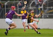 9 May 2022; Denis Walsh of Kilkenny in action against Kyle Scallan of Wexford during the oneills.com Leinster GAA Hurling U20 Championship Final match between Wexford and Kilkenny at Netwatch Cullen Park in Carlow. Photo by Piaras Ó Mídheach/Sportsfile