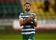 9 May 2022; Roberto Lopes of Shamrock Rovers after his side's victory in the SSE Airtricity League Premier Division match between Shamrock Rovers and Sligo Rovers at Tallaght Stadium in Dublin. Photo by Harry Murphy/Sportsfile