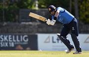 10 May 2022; Andrew Balbirnie of Leinster Lightning plays a shot during the Cricket Ireland Inter-Provincial Cup match between Leinster Lightning and Munster Reds at Pembroke Cricket Club in Dublin. Photo by Sam Barnes/Sportsfile