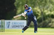 10 May 2022; Leinster Lightning captain George Dockrell hits a four during the Cricket Ireland Inter-Provincial Cup match between Leinster Lightning and Munster Reds at Pembroke Cricket Club in Dublin. Photo by Sam Barnes/Sportsfile