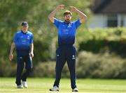 10 May 2022; Barry McCarthy of Leinster Lightning reacts during the Cricket Ireland Inter-Provincial Cup match between Leinster Lightning and Munster Reds at Pembroke Cricket Club in Dublin. Photo by Sam Barnes/Sportsfile