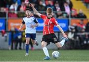 9 May 2022; Brandon Kavanagh of Derry City during the SSE Airtricity League Premier Division match between Derry City and St Patrick's Athletic at The Ryan McBride Brandywell Stadium in Derry. Photo by Ramsey Cardy/Sportsfile